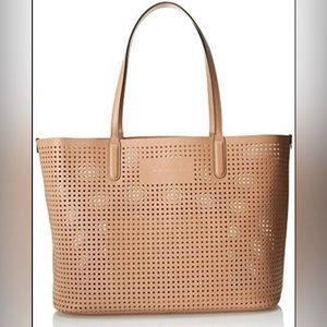 Beautiful Marc by Marc Jacobs Nude Perforated Leather Tote with attached pouch